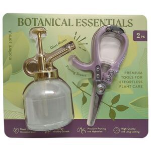 Purple - Modern Sprout Botanical Essentials 2 pack, 8oz. Glass Mister & Pruning